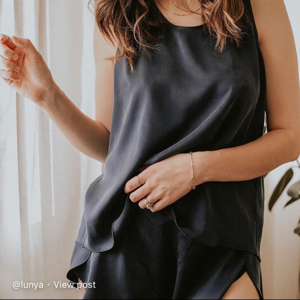 Lunya Washable silk set / Black XS